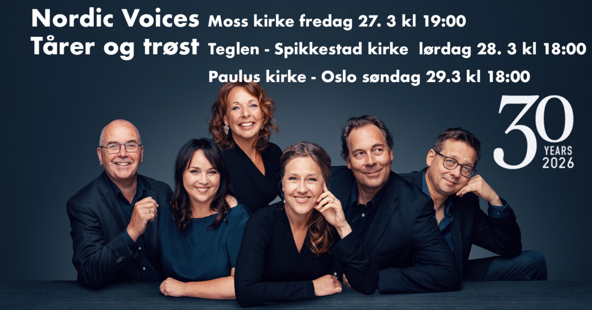 Tårer og trøst, påskekonserter i Moss, Spikkestad og Oslo